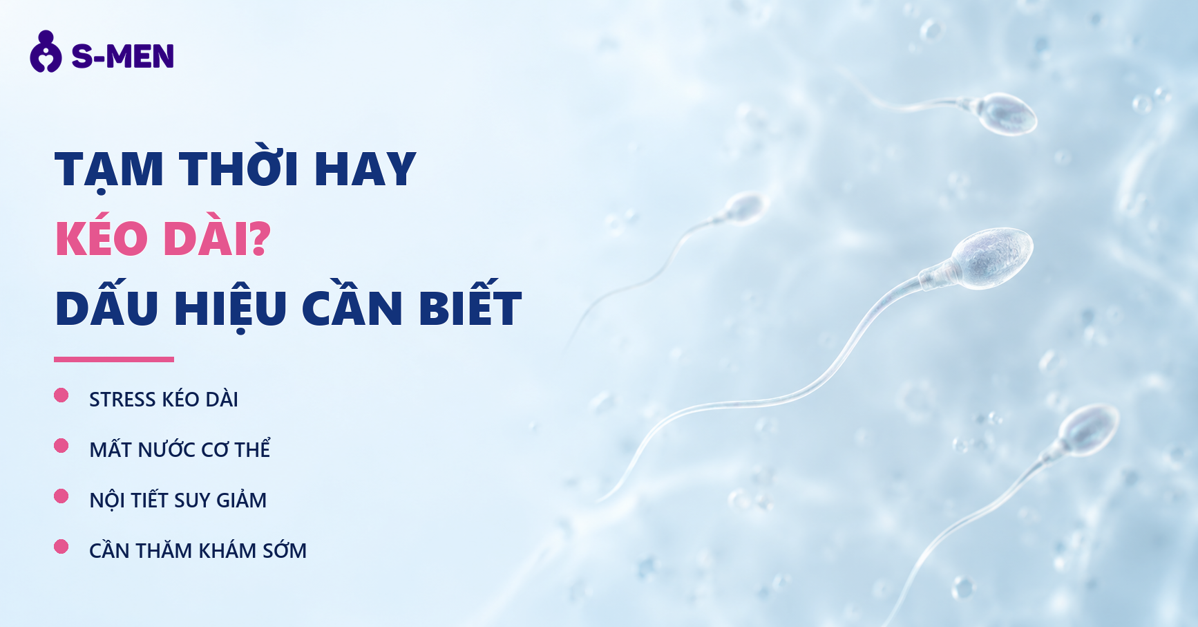 Người đàn ông mệt mỏi, đồ họa tinh trùng mờ phía sau