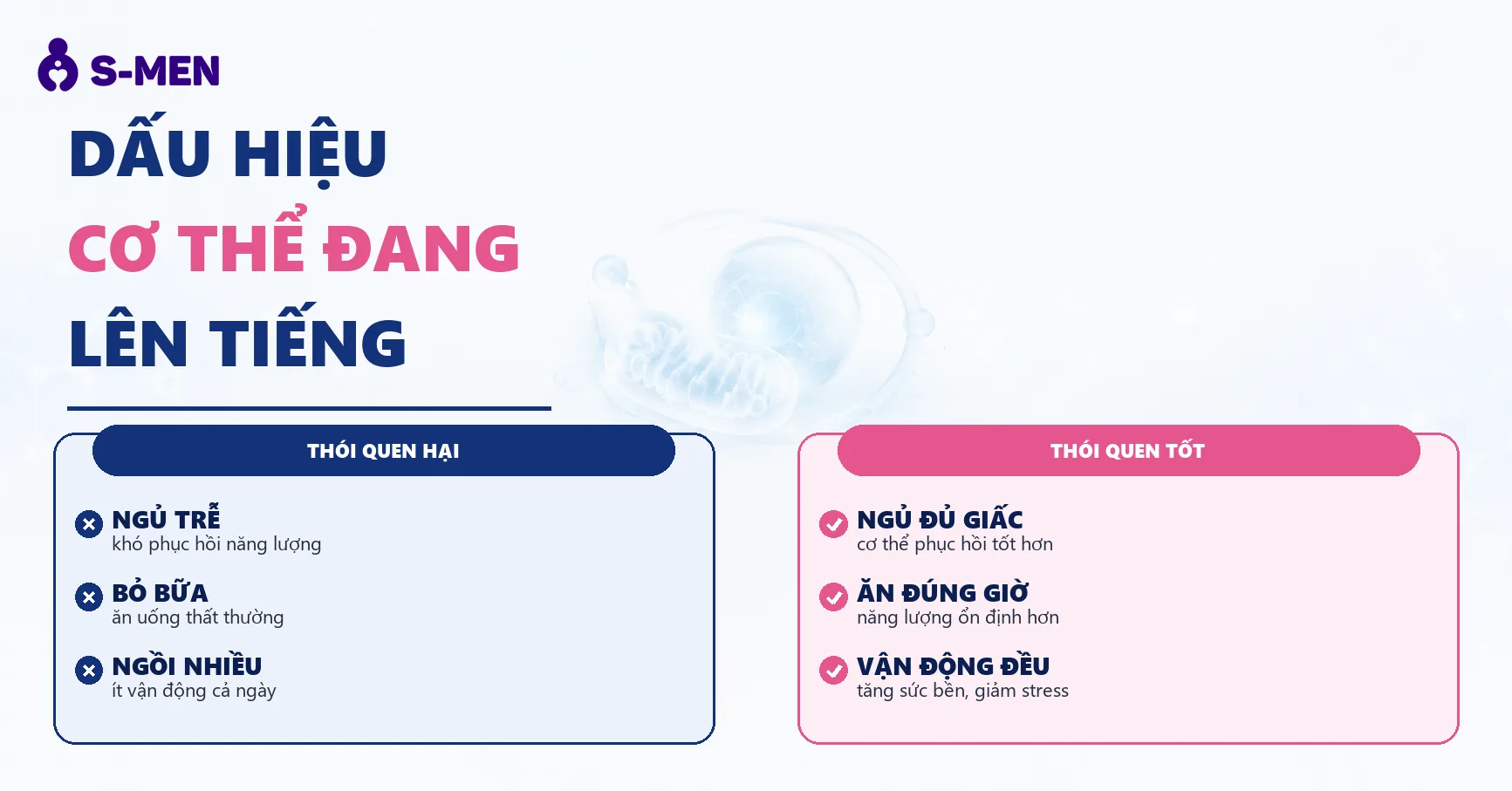 Đồ hoạ tế bào năng lượng và đồng hồ sinh học mờ, nền sáng