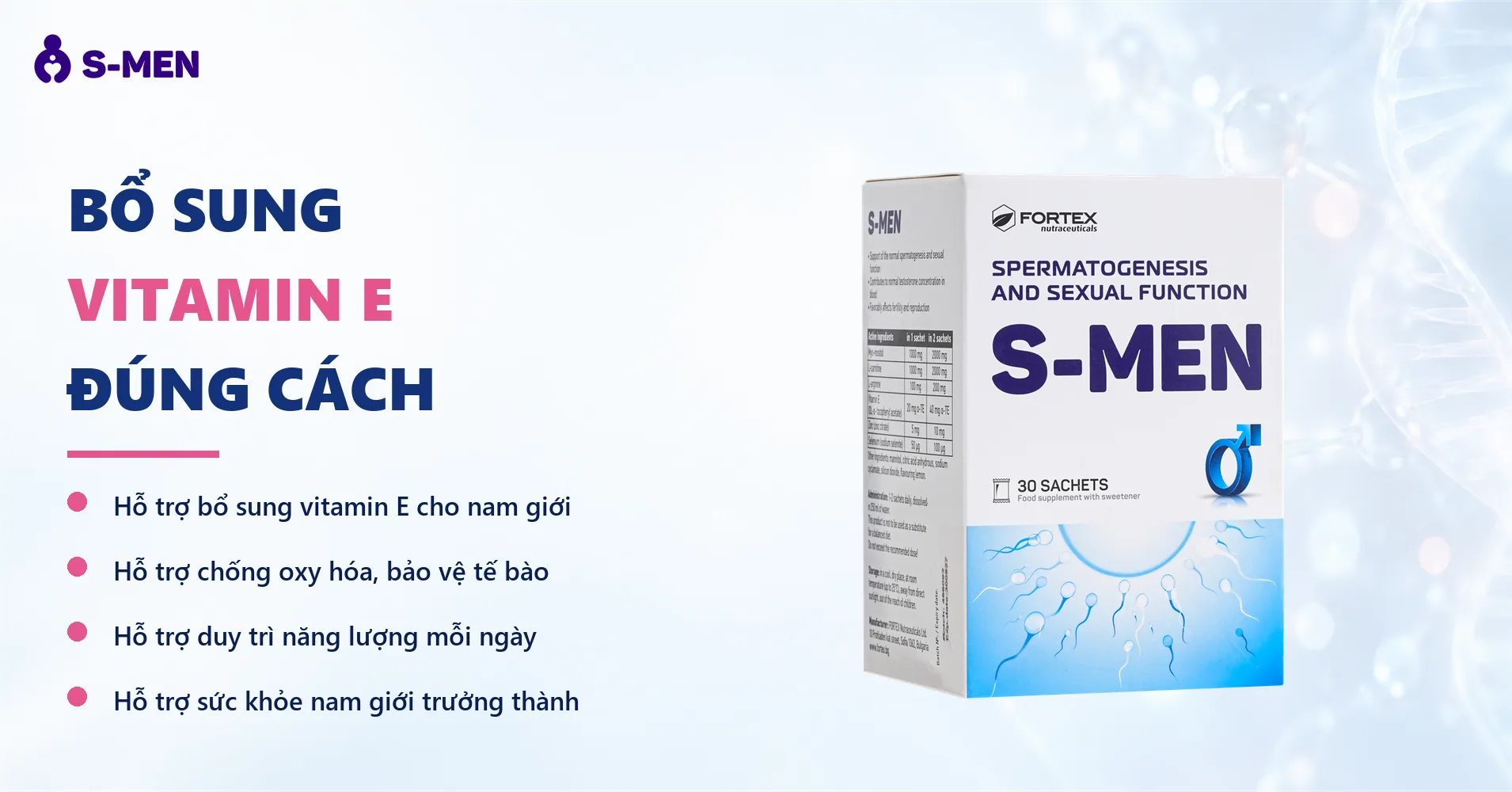 Nền sáng, vòng phân tử và chuỗi DNA mờ nửa phải