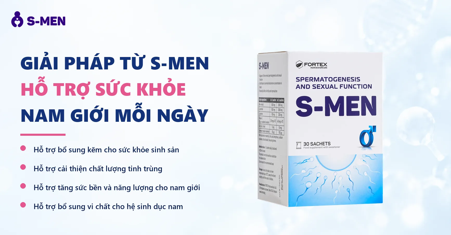 Nền sáng, chuỗi DNA và vòng phân tử mờ ở nửa phải